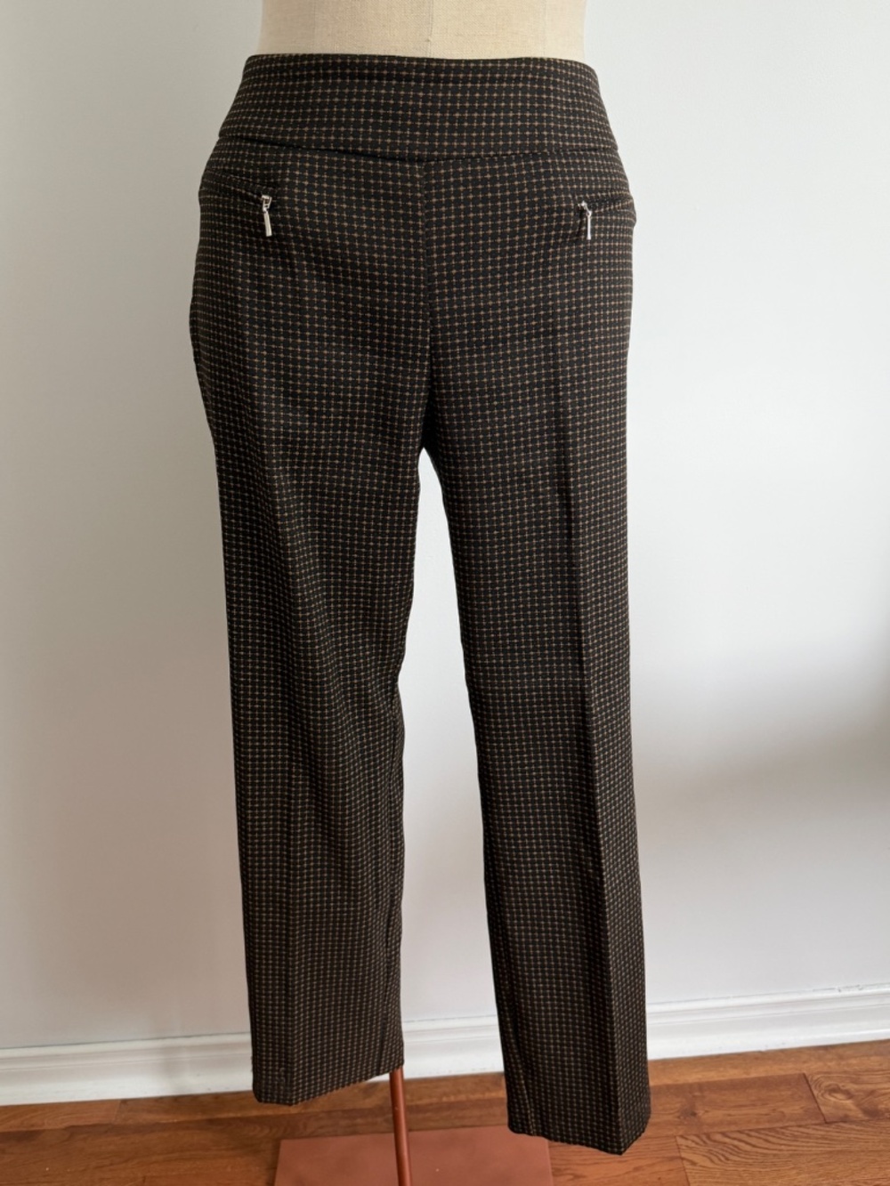 Soho Apparel LTD - Black and Tan Checkered Pants